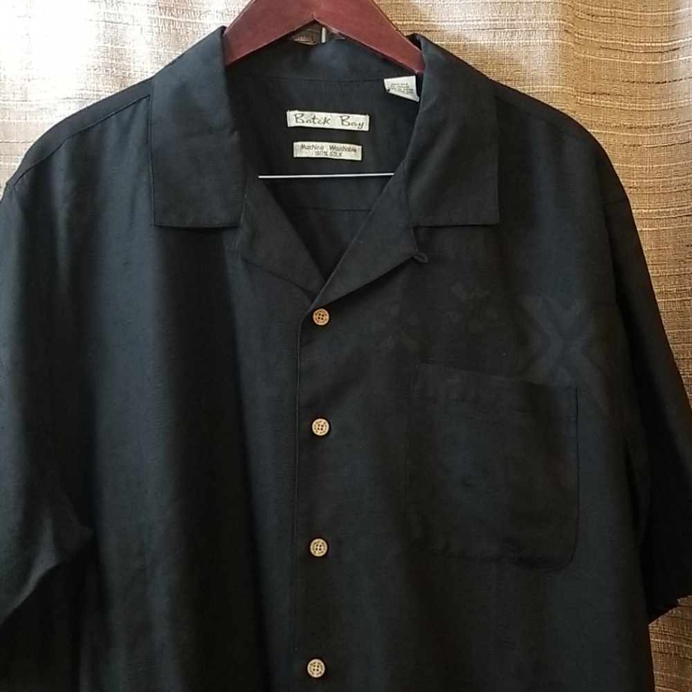 Batik Bay mens washable silk shirt